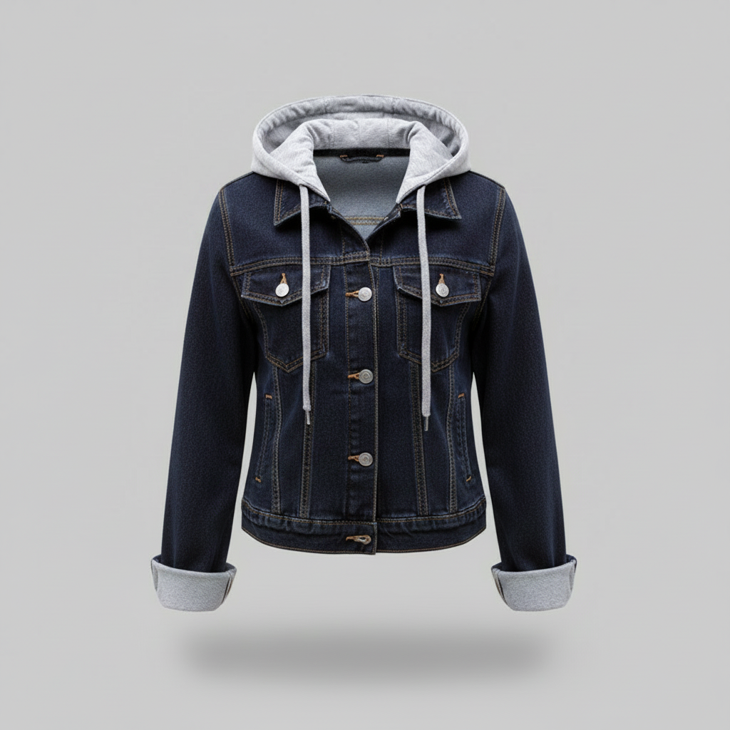Chaqueta Vaquera Mujer Con Capucha Desmontable | Chaqueta Mujer