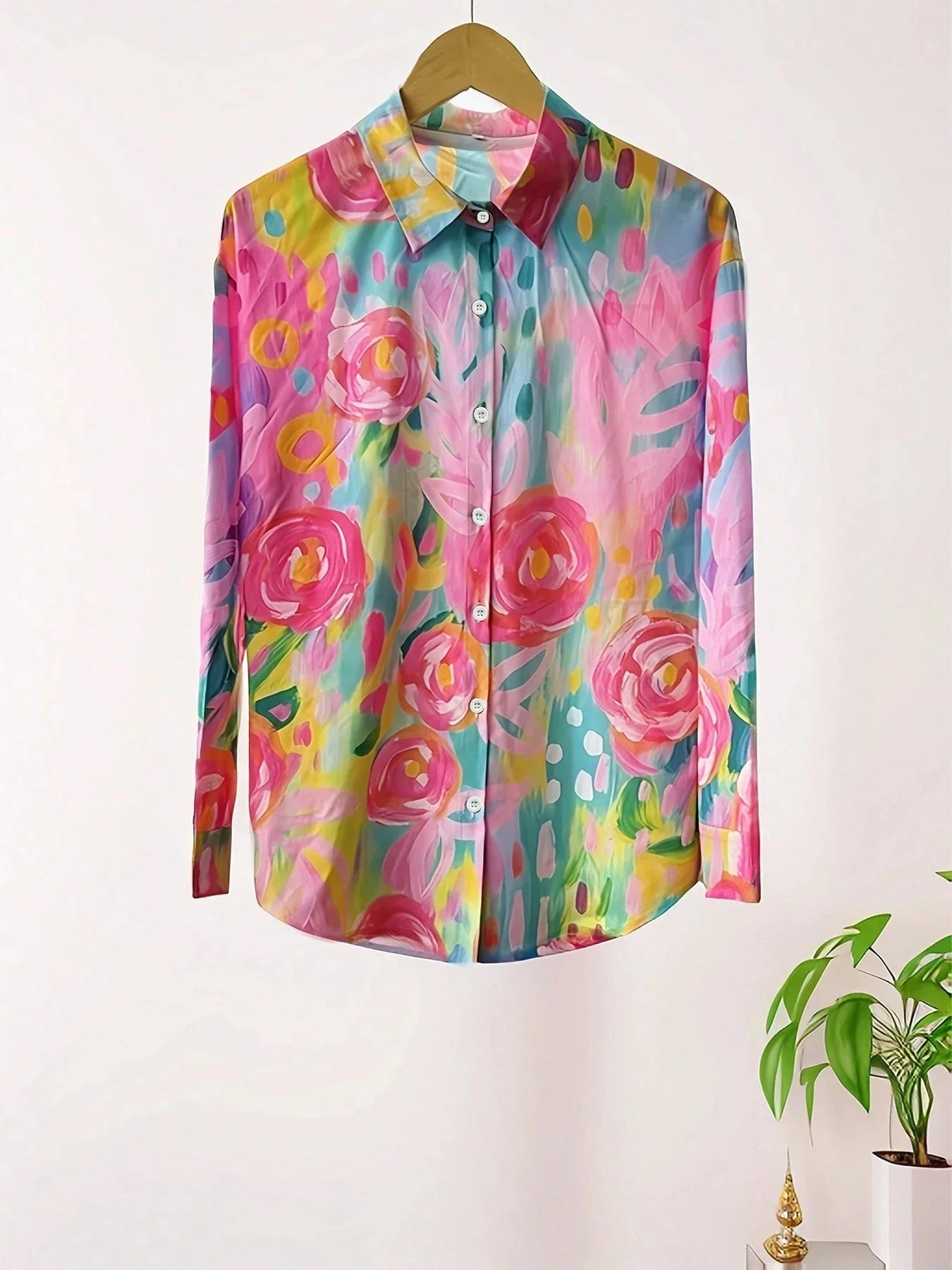 Blusa colorida con estampado alegre para mujer | Corte holgado