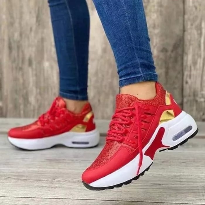 Zapatillas de paseo con soporte plantar y suela amortiguada para mujer | Primavera