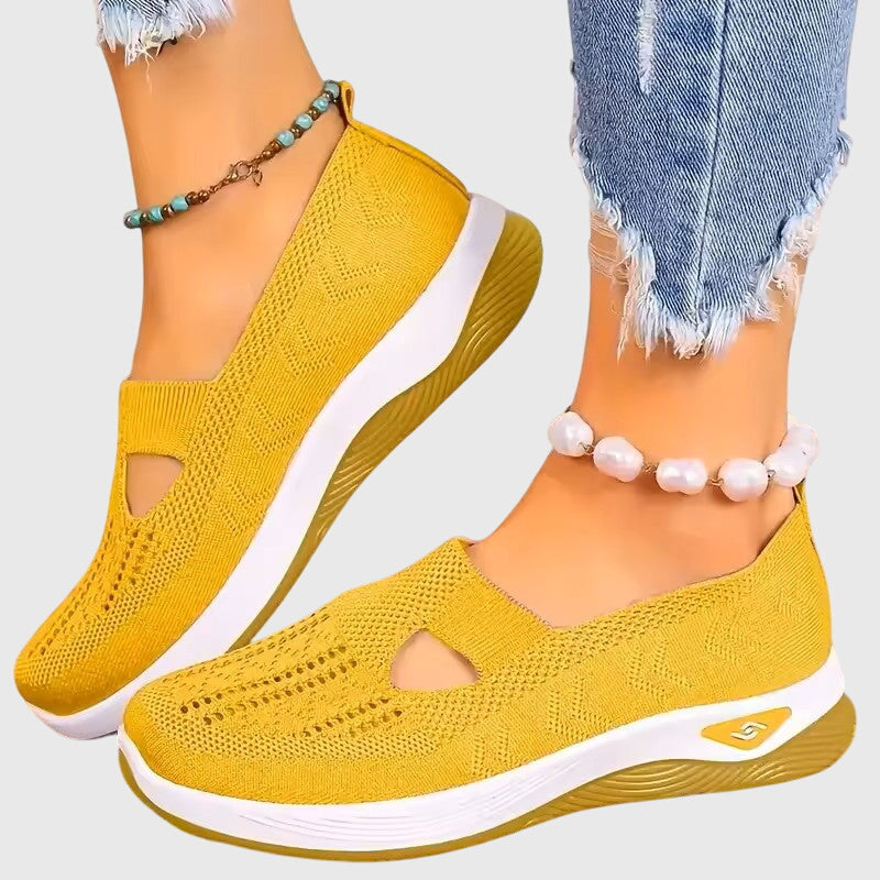 Zapatillas sin cordones para mujer | Suela gruesa acolchada