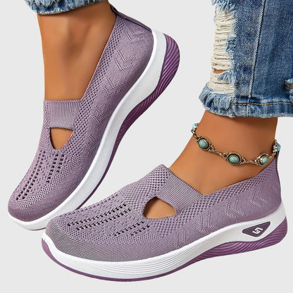 Zapatillas sin cordones para mujer | Suela gruesa acolchada