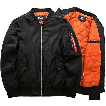 Hombre Cazadora Bomber Acolchada | Forro Cálido & Cierre de Cremallera | Otoño e Invierno