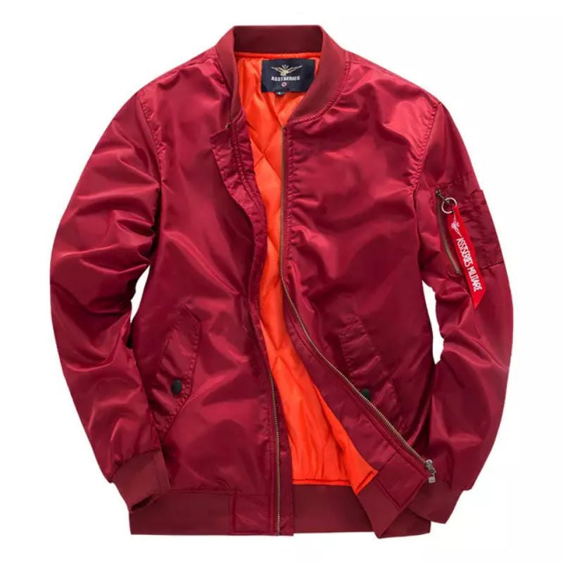 Hombre Cazadora Bomber Acolchada | Forro Cálido & Cierre de Cremallera | Otoño e Invierno