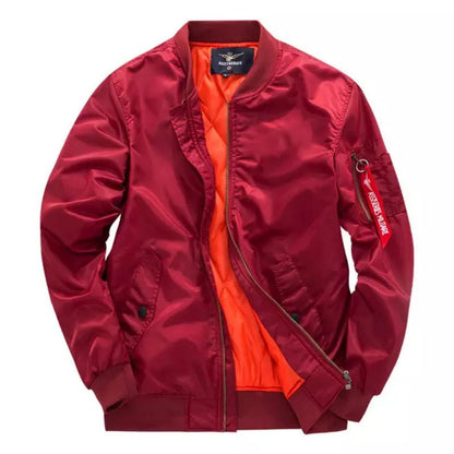 Hombre Cazadora Bomber Acolchada | Forro Cálido & Cierre de Cremallera | Otoño e Invierno