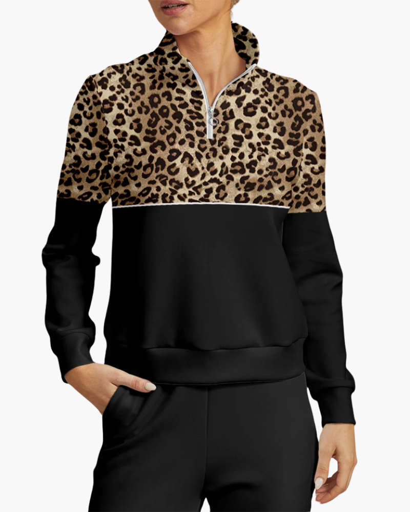 Mujer Pullover de Golf | Media Cremallera & Tejido Elástico | Deporte y Tiempo Libre