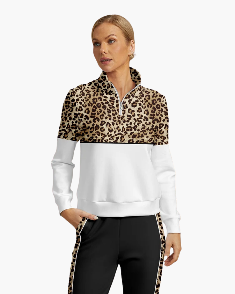 Mujer Pullover de Golf | Media Cremallera & Tejido Elástico | Deporte y Tiempo Libre