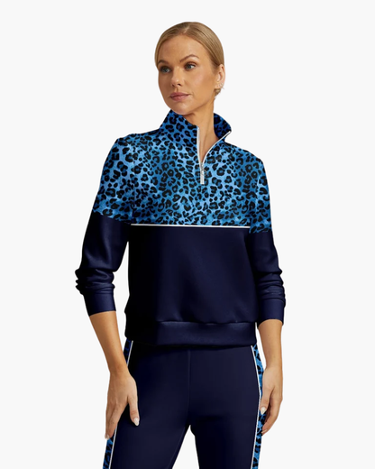Mujer Pullover de Golf | Media Cremallera & Tejido Elástico | Deporte y Tiempo Libre