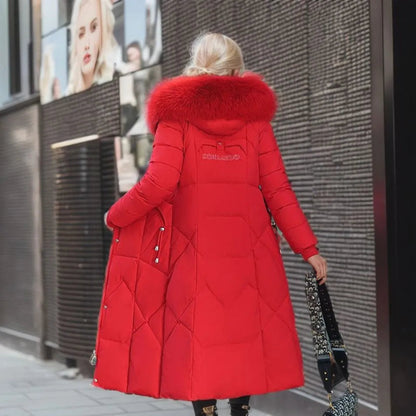 Mujer Abrigo Largo de Invierno | Capucha Ajustable & Bolsillos Profundos | Otoño e Invierno