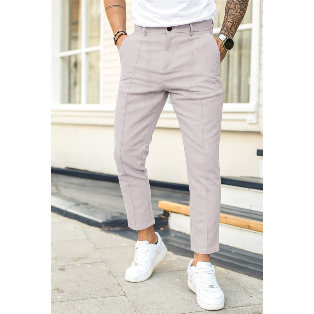 Hombre Pantalones de Vestir Modern Fit | Transpirables & Elásticos | Oficina y Trabajo