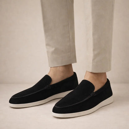 Hombre Mocasines de Cuero | Diseño sin Cordones & Costuras Sutiles | Uso Diario