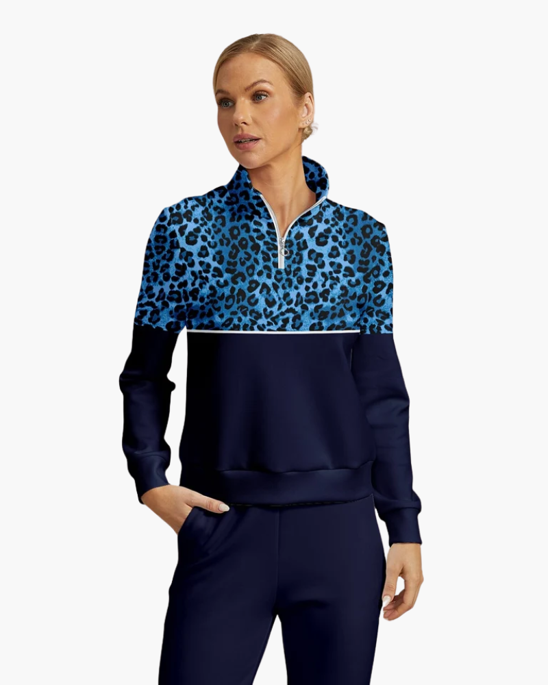 Mujer Pullover de Golf | Media Cremallera & Tejido Elástico | Deporte y Tiempo Libre