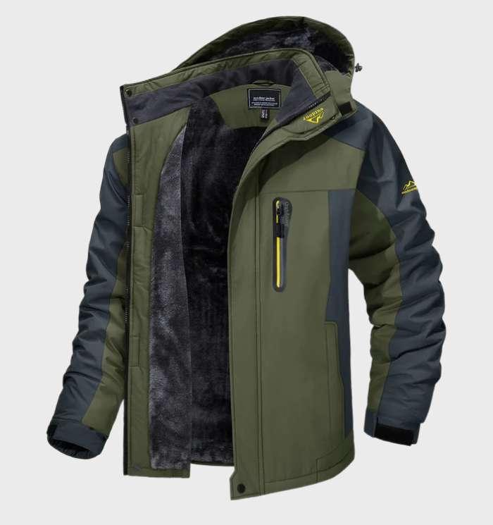 Hombre Chaqueta Polar con Cremallera | Forro Cálido & Cuello Alto | Uso Diario