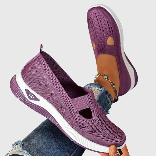Zapatillas sin cordones para mujer | Suela gruesa acolchada