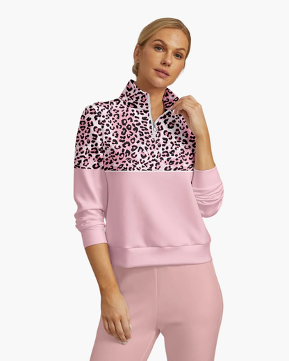 Mujer Pullover de Golf | Media Cremallera & Tejido Elástico | Deporte y Tiempo Libre