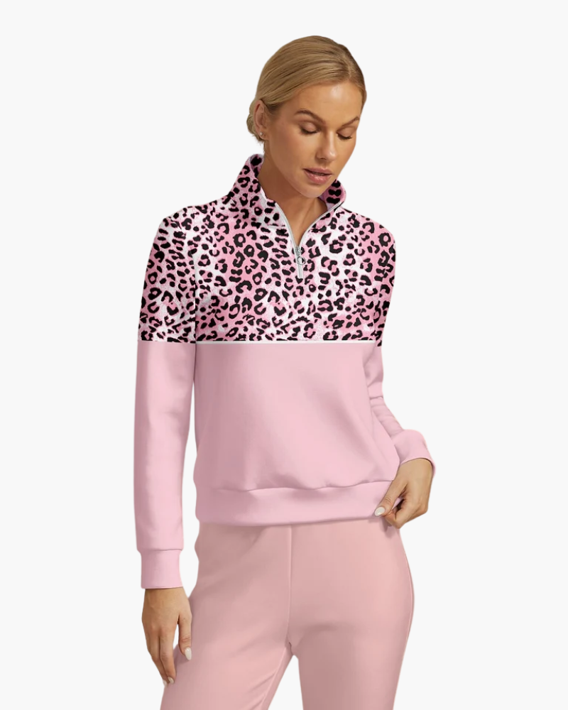 Mujer Pullover de Golf | Media Cremallera & Tejido Elástico | Deporte y Tiempo Libre