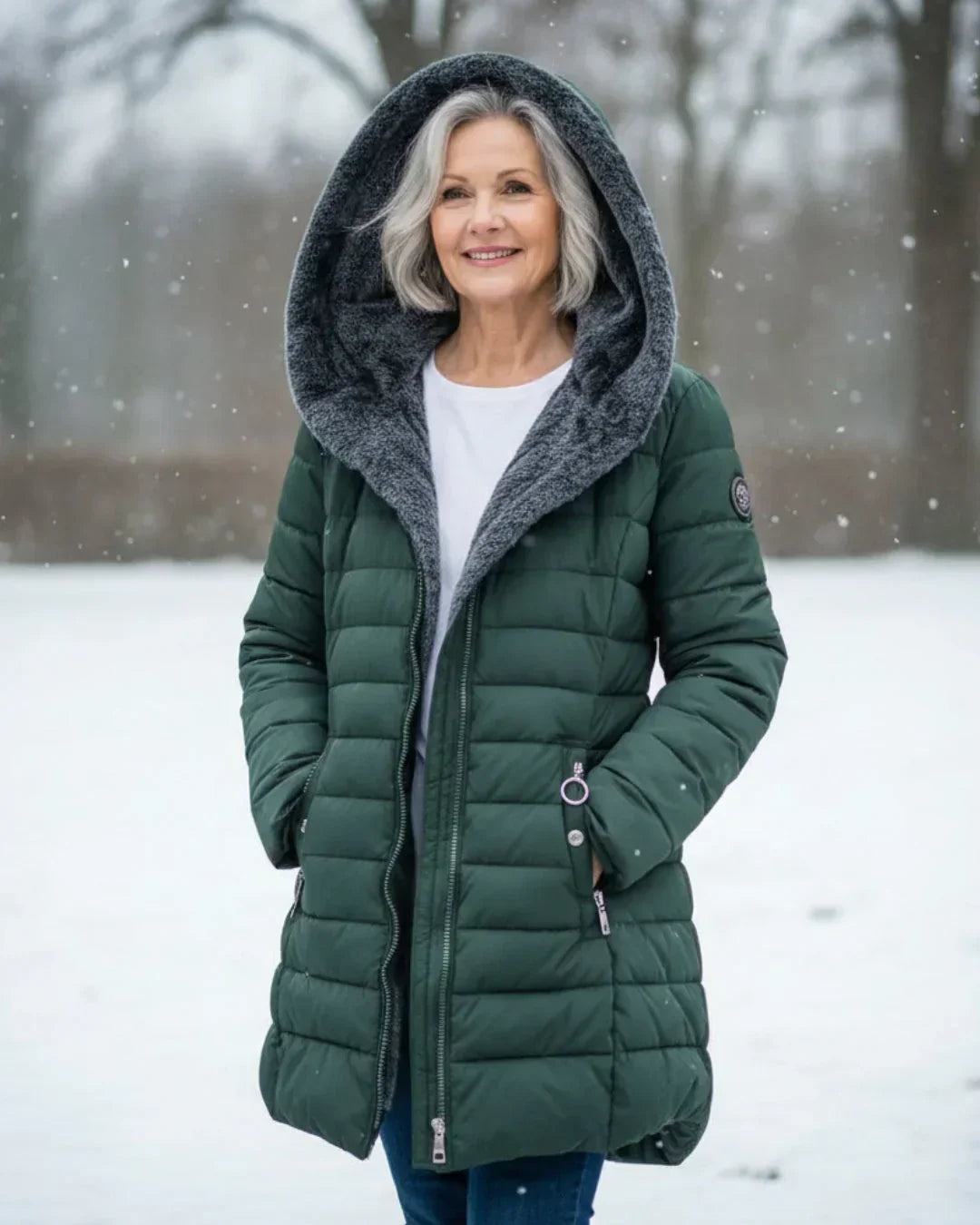 Mujer Abrigo Acolchado | Forro Polar & Repelente al Agua | Otoño e Invierno