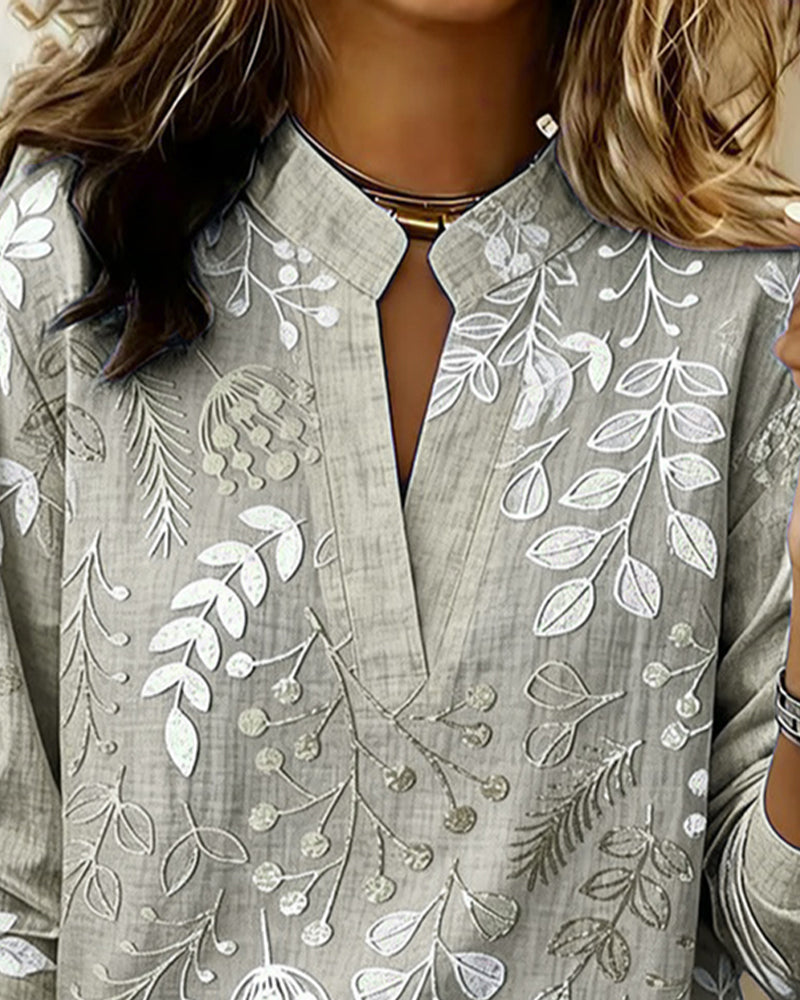 Blusa de flores en tonos pastel con escote en V para mujer | Tejido suave y ligero