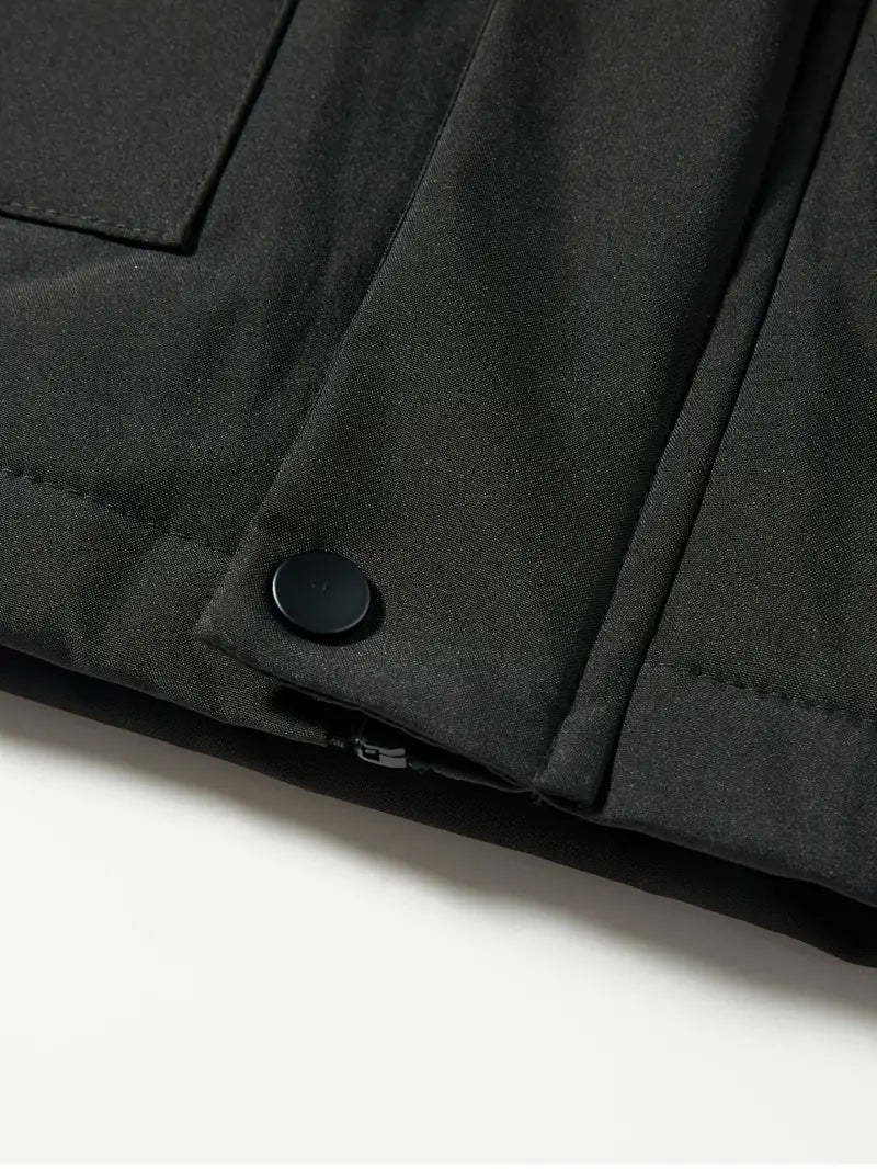 Hombre Parka de Invierno | Impermeable & Relleno Acolchado | Otoño e Invierno