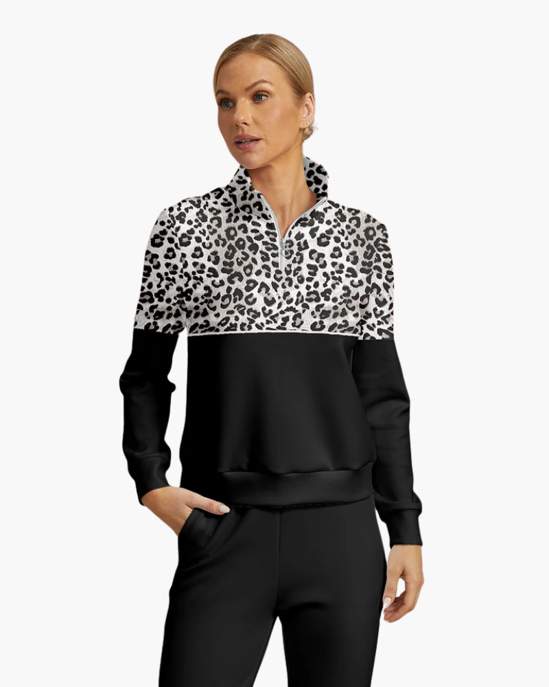 Mujer Pullover de Golf | Media Cremallera & Tejido Elástico | Deporte y Tiempo Libre