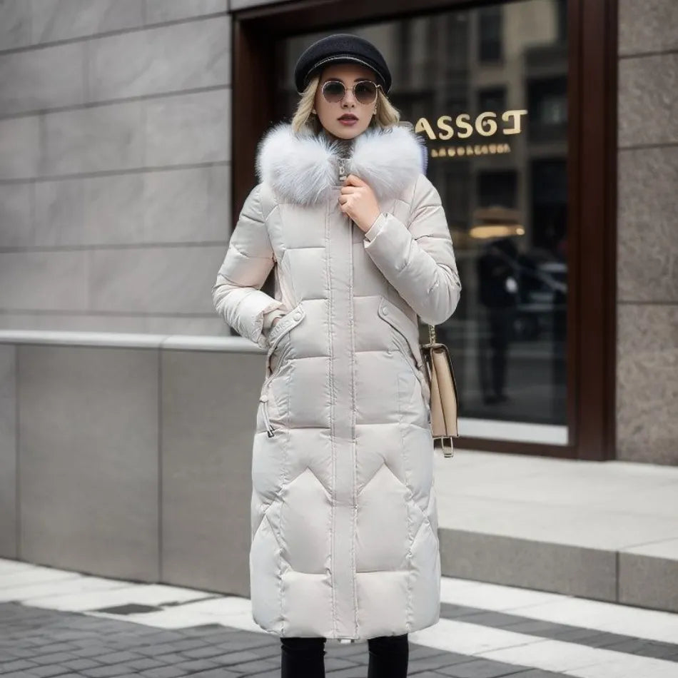 Mujer Abrigo Largo de Invierno | Capucha Ajustable & Bolsillos Profundos | Otoño e Invierno