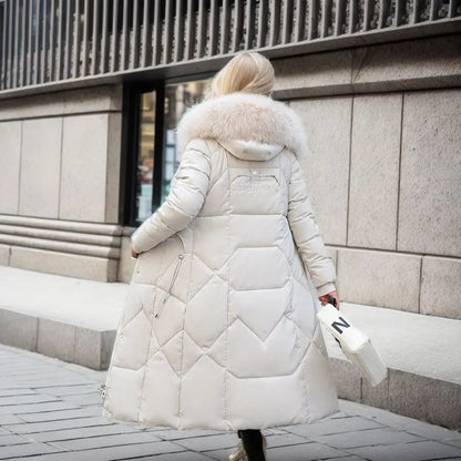 Mujer Abrigo Largo de Invierno | Capucha Ajustable & Bolsillos Profundos | Otoño e Invierno