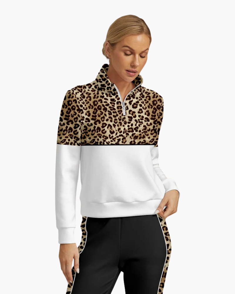 Mujer Pullover de Golf | Media Cremallera & Tejido Elástico | Deporte y Tiempo Libre
