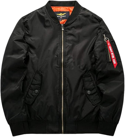 Hombre Cazadora Bomber Acolchada | Forro Cálido & Cierre de Cremallera | Otoño e Invierno
