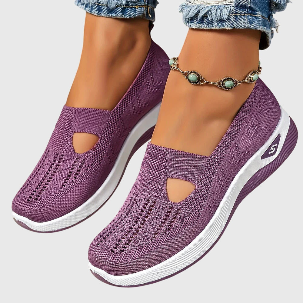 Zapatillas sin cordones para mujer | Suela gruesa acolchada