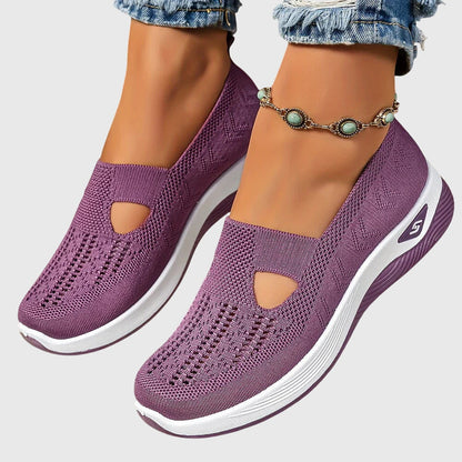 Zapatillas sin cordones para mujer | Suela gruesa acolchada