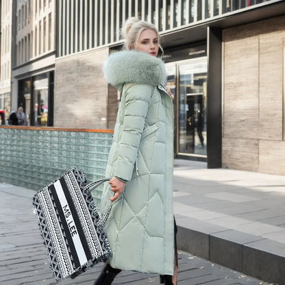 Mujer Abrigo Largo de Invierno | Capucha Ajustable & Bolsillos Profundos | Otoño e Invierno
