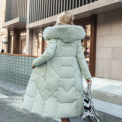 Mujer Abrigo Largo de Invierno | Capucha Ajustable & Bolsillos Profundos | Otoño e Invierno
