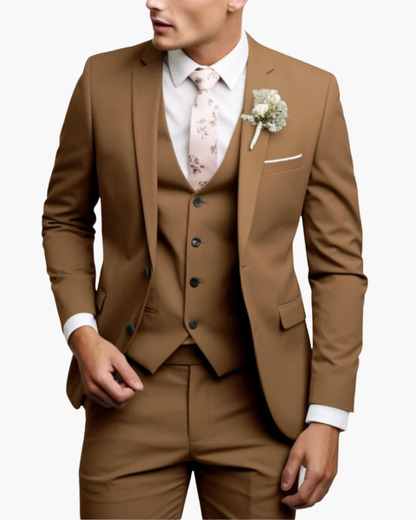 Hombre Traje de Tres Piezas | Corte Slim Fit & Chaleco | Fiesta y Noche