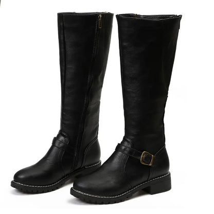 Mujer Botas Estilo Martin | Suela Antideslizante & Tacón Ancho | Uso Diario