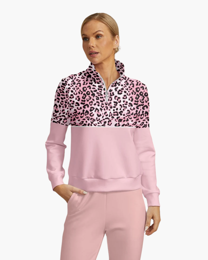 Mujer Pullover de Golf | Media Cremallera & Tejido Elástico | Deporte y Tiempo Libre
