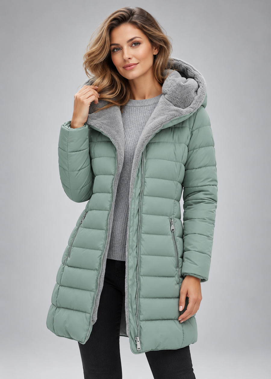 Mujer Abrigo Acolchado | Forro Polar & Repelente al Agua | Otoño e Invierno