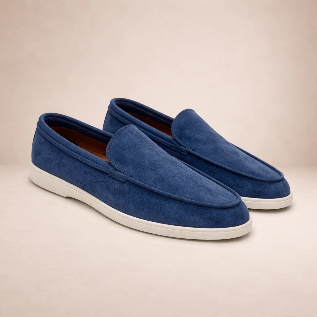Hombre Mocasines de Cuero | Diseño sin Cordones & Costuras Sutiles | Uso Diario