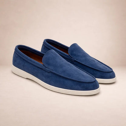 Hombre Mocasines de Cuero | Diseño sin Cordones & Costuras Sutiles | Uso Diario