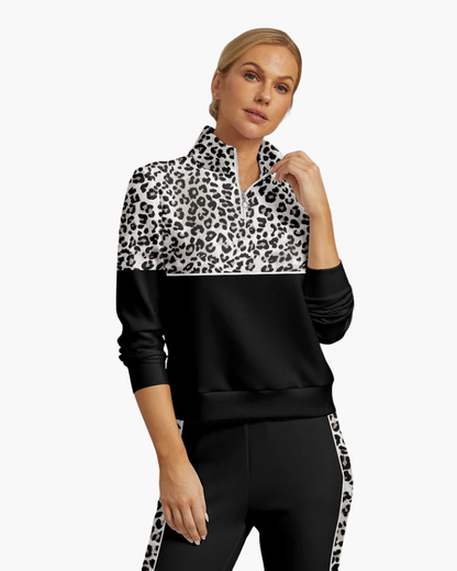 Mujer Pullover de Golf | Media Cremallera & Tejido Elástico | Deporte y Tiempo Libre