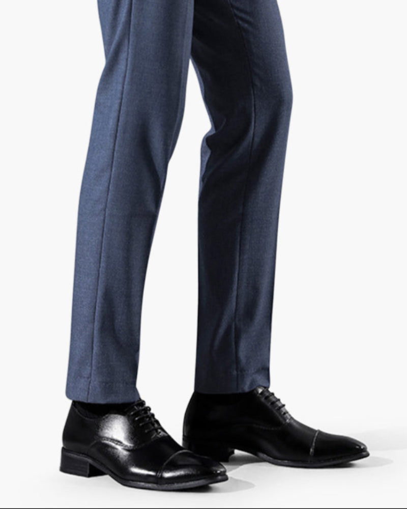 Hombre Zapatos Clásicos de Piel | Piel Lisa & Suela Firme | Oficina y Trabajo