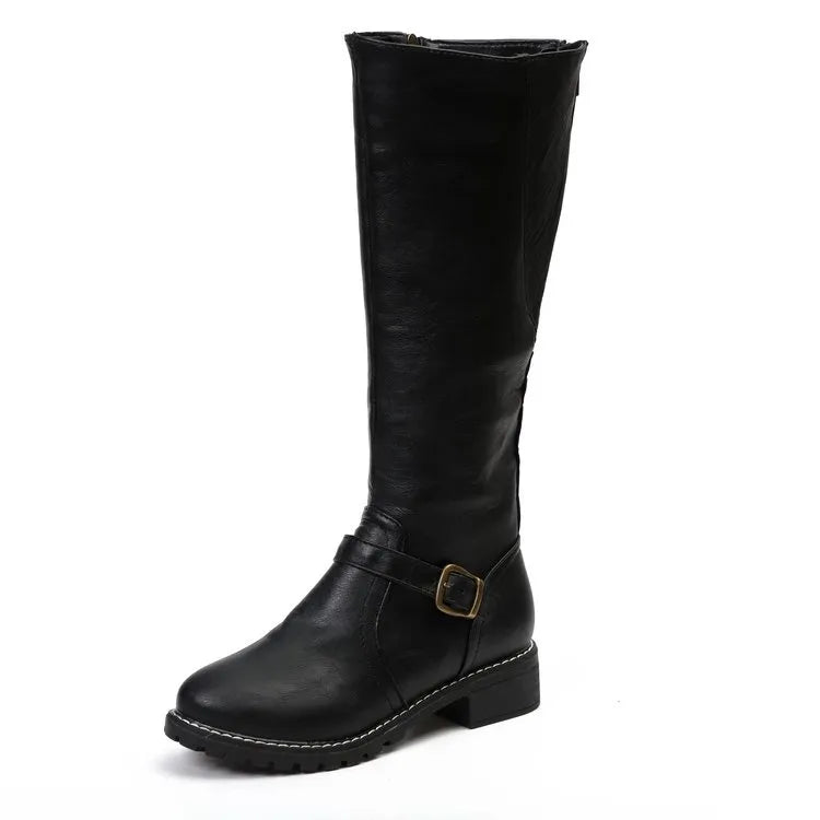 Mujer Botas Estilo Martin | Suela Antideslizante & Tacón Ancho | Uso Diario