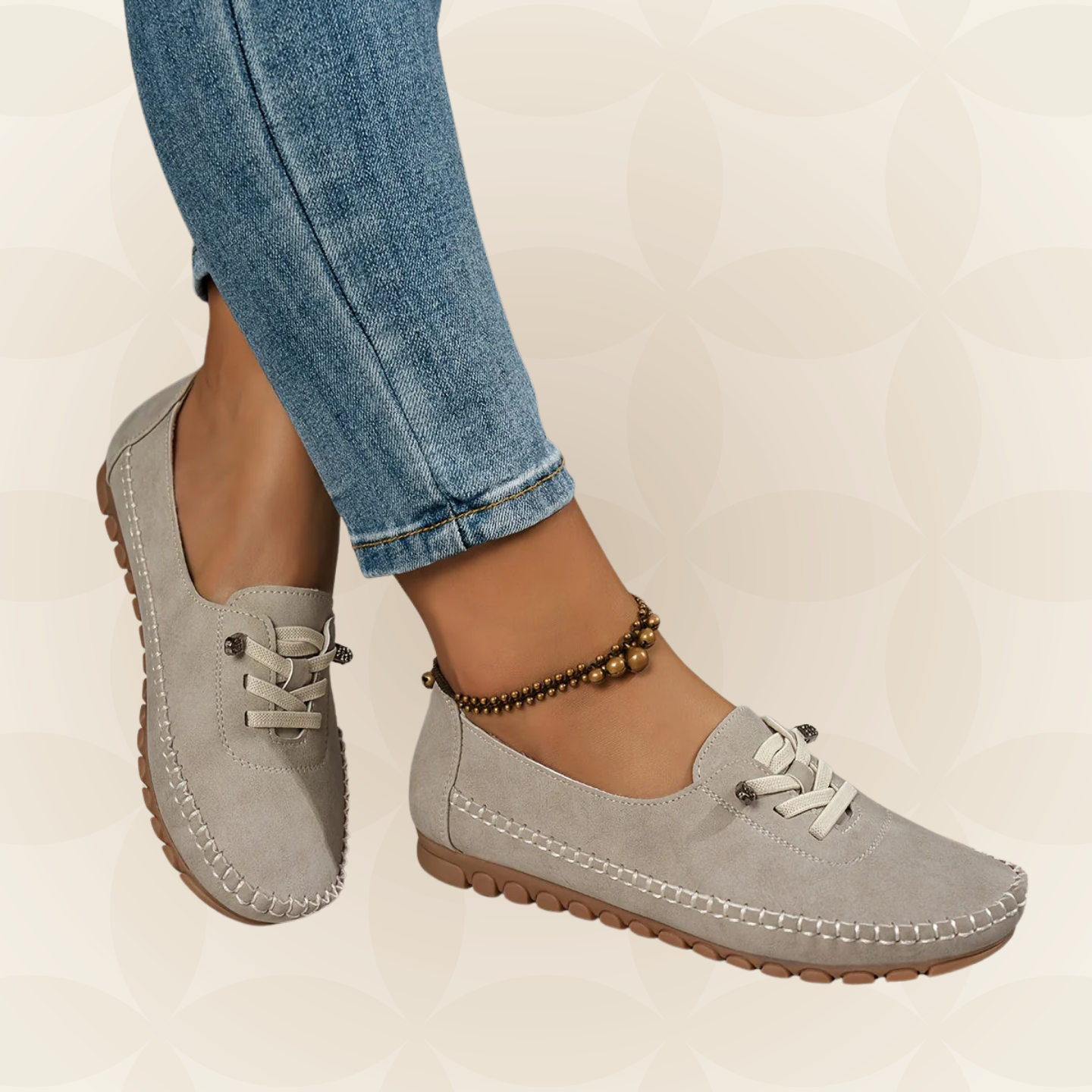 Mocasín sin cordones para mujer | Diseño cómodo con soporte