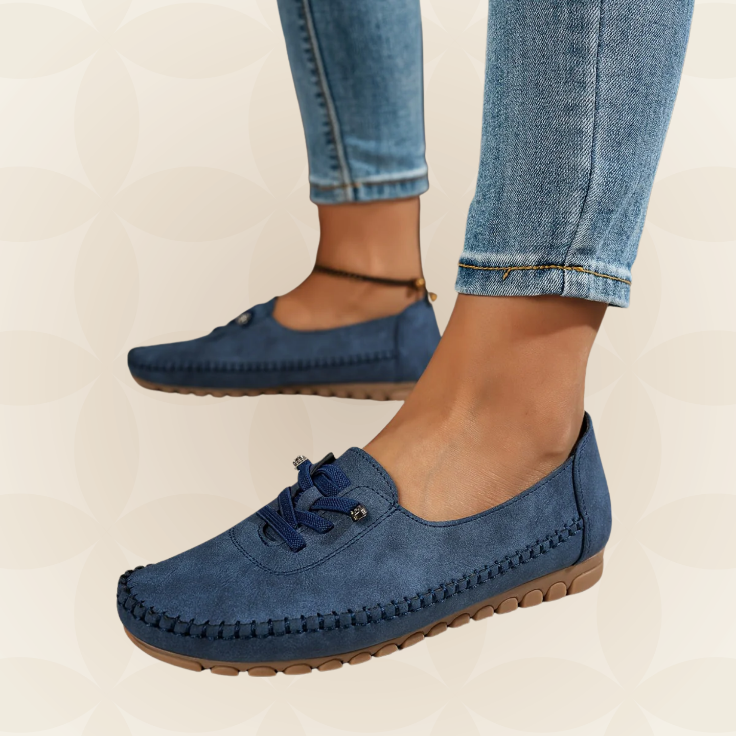 Mocasín sin cordones para mujer | Diseño cómodo con soporte