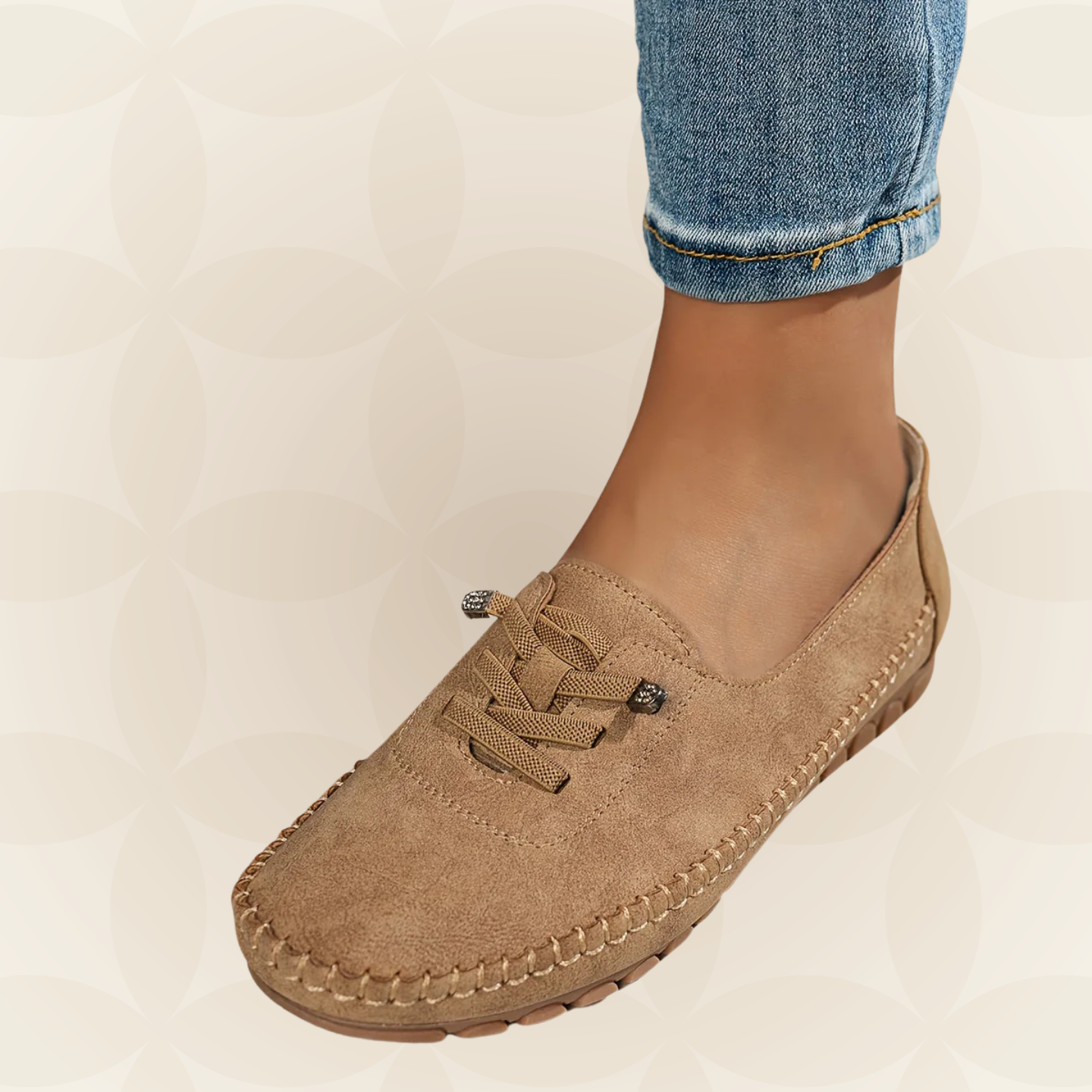 Mocasín sin cordones para mujer | Diseño cómodo con soporte