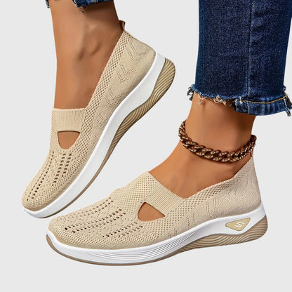 Zapatillas sin cordones para mujer | Suela gruesa acolchada