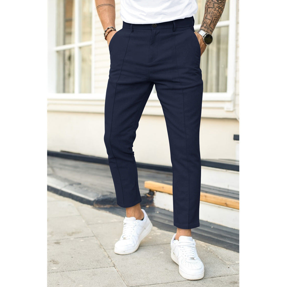 Hombre Pantalones de Vestir Modern Fit | Transpirables & Elásticos | Oficina y Trabajo