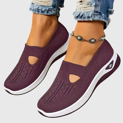 Zapatillas sin cordones para mujer | Suela gruesa acolchada
