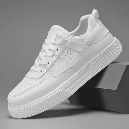 Hombre Zapatillas Bajas con Perforaciones | Cierre de Cordones & Suela de PVC | Uso Diario