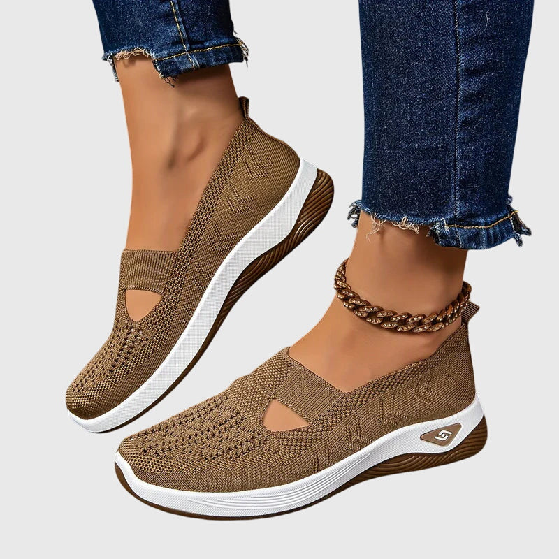 Zapatillas sin cordones para mujer | Suela gruesa acolchada