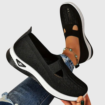 Zapatillas sin cordones para mujer | Suela gruesa acolchada