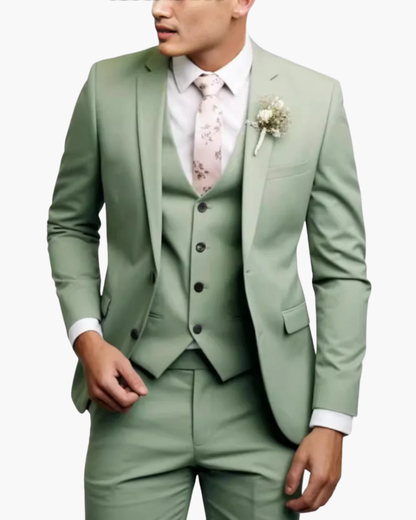 Hombre Traje de Tres Piezas | Corte Slim Fit & Chaleco | Fiesta y Noche